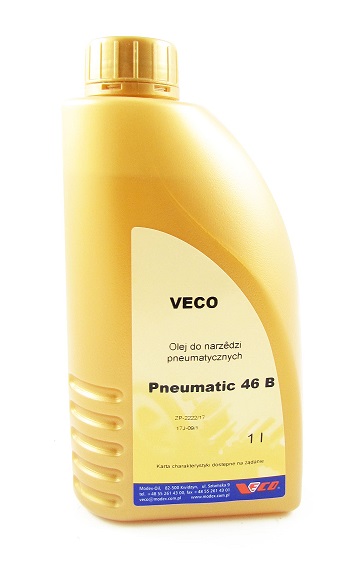 Olej Veco Pneumatic 46b do narzędzi pneumatycznych Kompresor Service